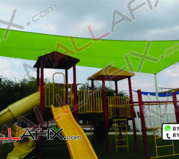 Toldo velaria Mallafix para area de juegos